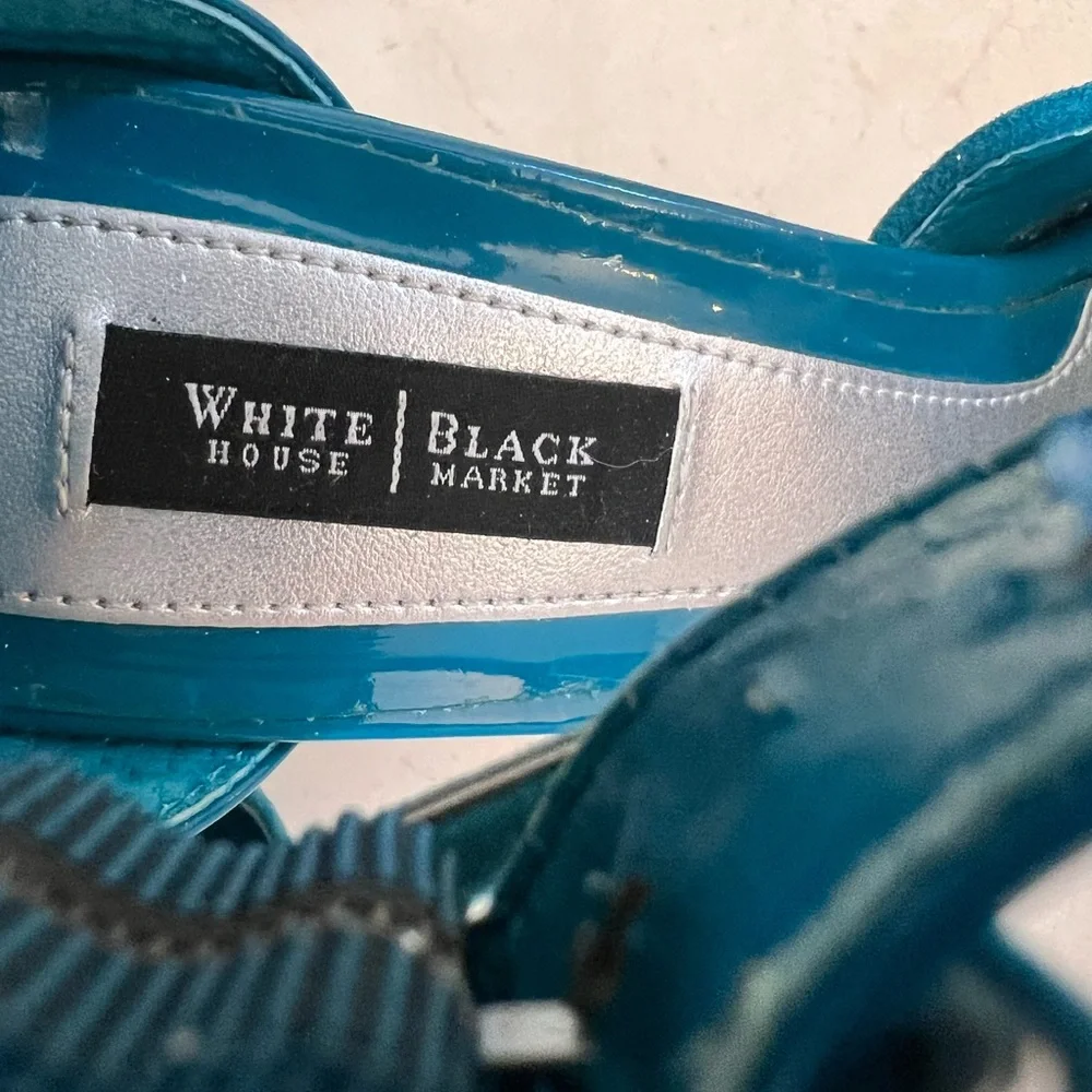 White House Black Market Teal Heels